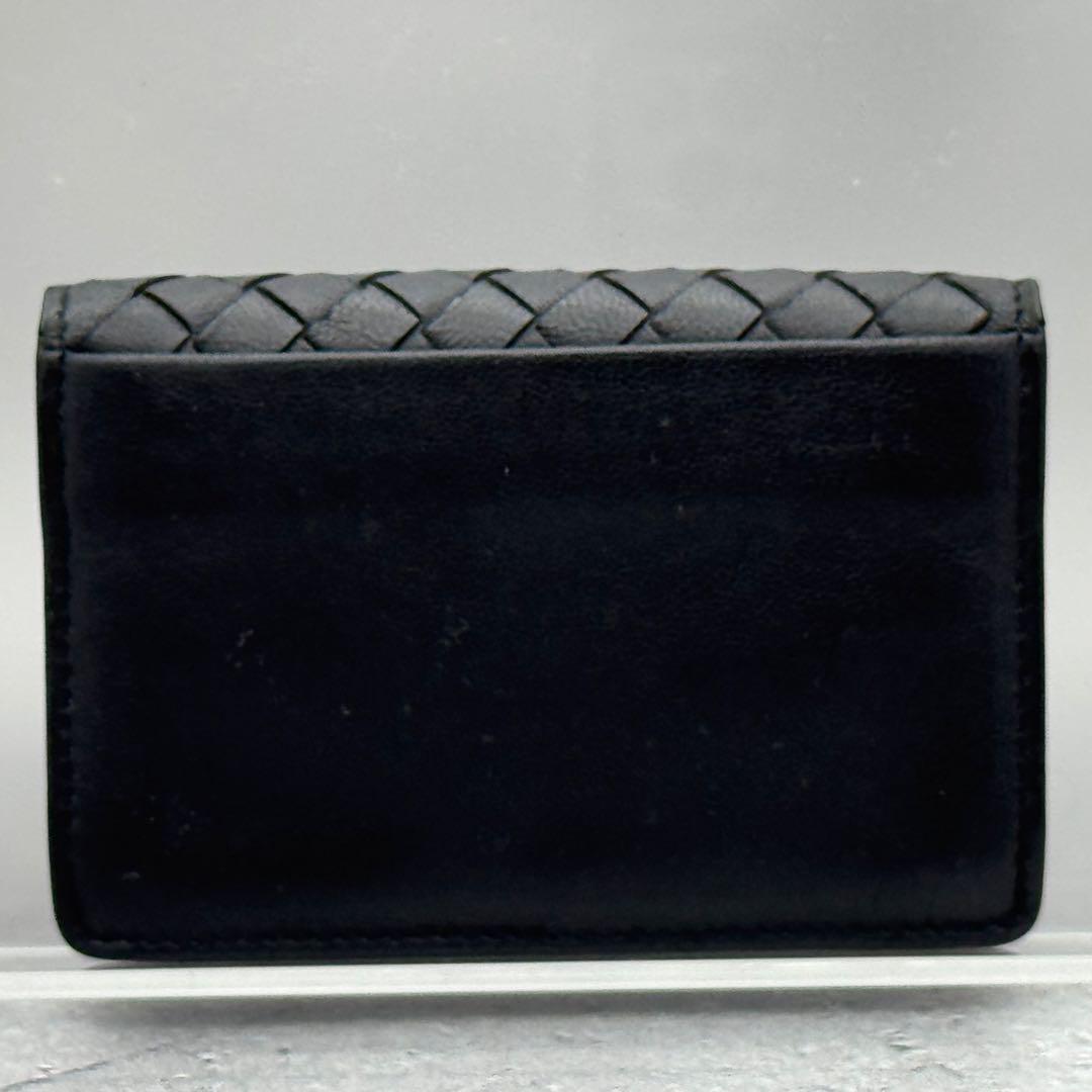 [美品]ボッテガヴェネタ　名刺入れ　黒 Bottega Veneta ボッテガヴェネタ 名刺入れ カードケース 黒