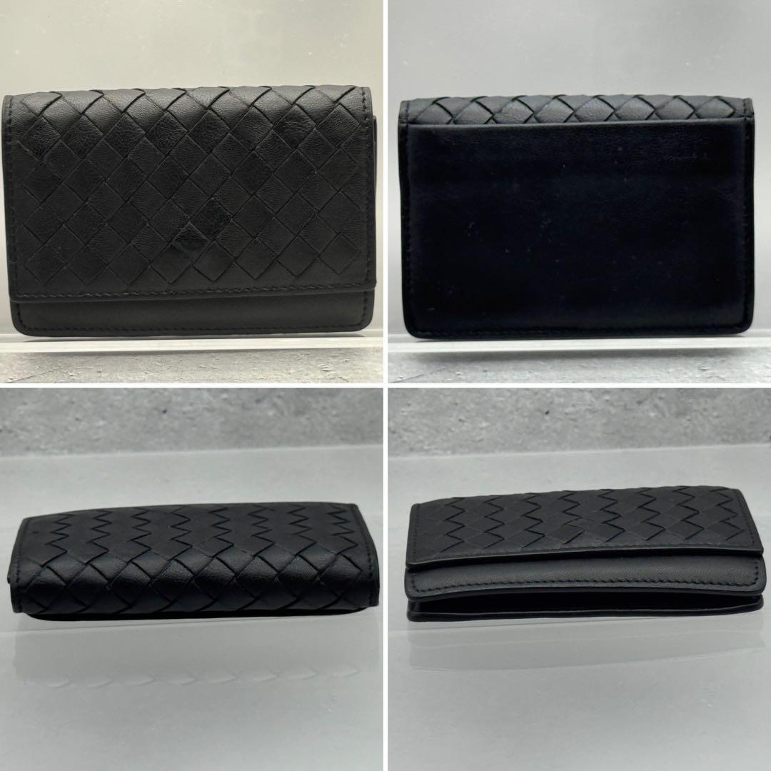 [美品]ボッテガヴェネタ　名刺入れ　黒 Bottega Veneta ボッテガヴェネタ 名刺入れ カードケース 黒