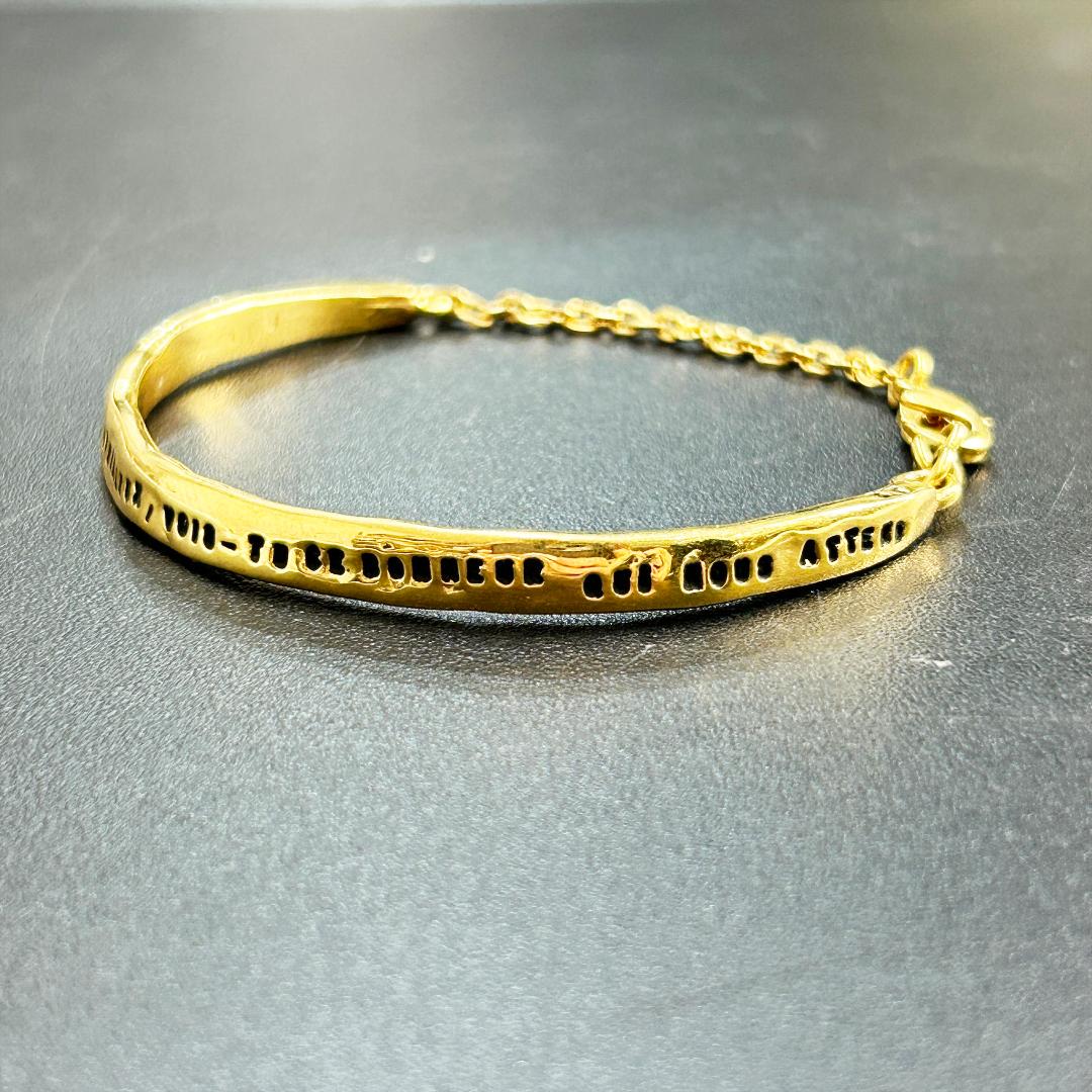 ★ SERGE THORAVAL Bonheur 幸せの手錠 ブレスレット 金