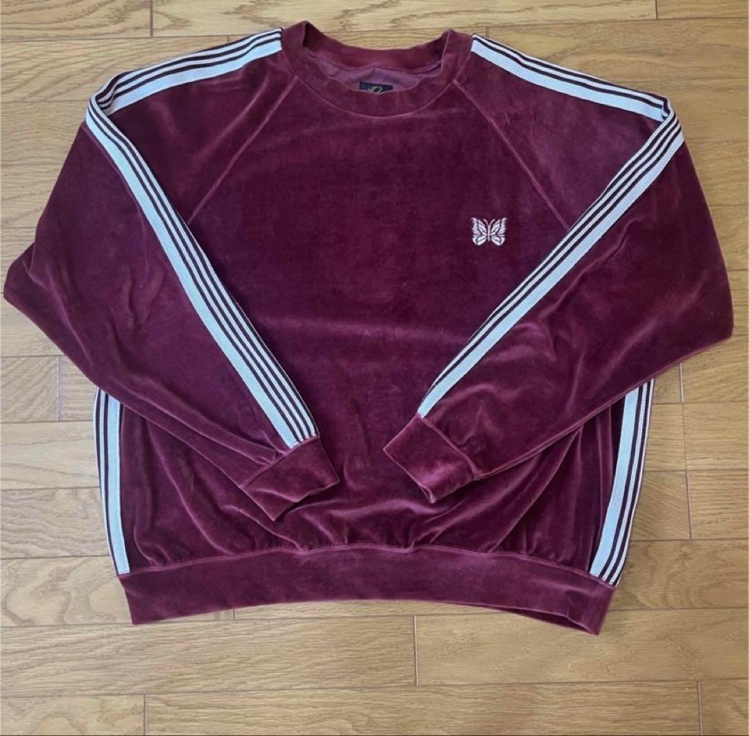 needles ベロアスウェット　L