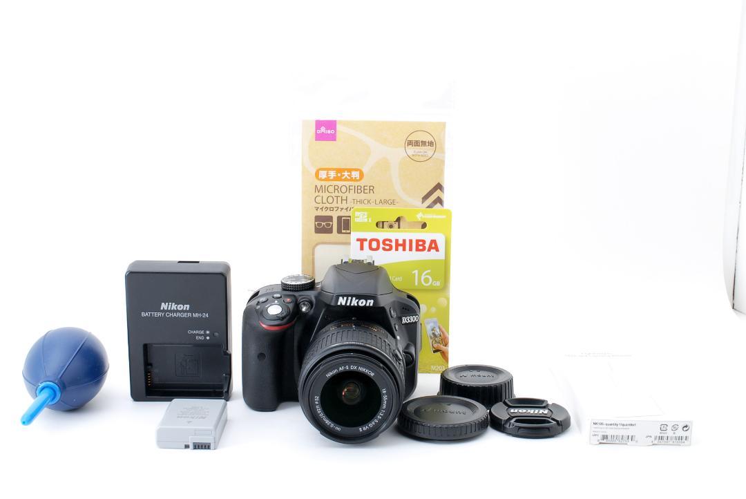 ブラック系【年間ランキング6年連続受賞】 超美品 ニコン D3300 レンズ 即納可 ❤️すぱむ様専用★EOS 8000D❤️ デジタルカメラ