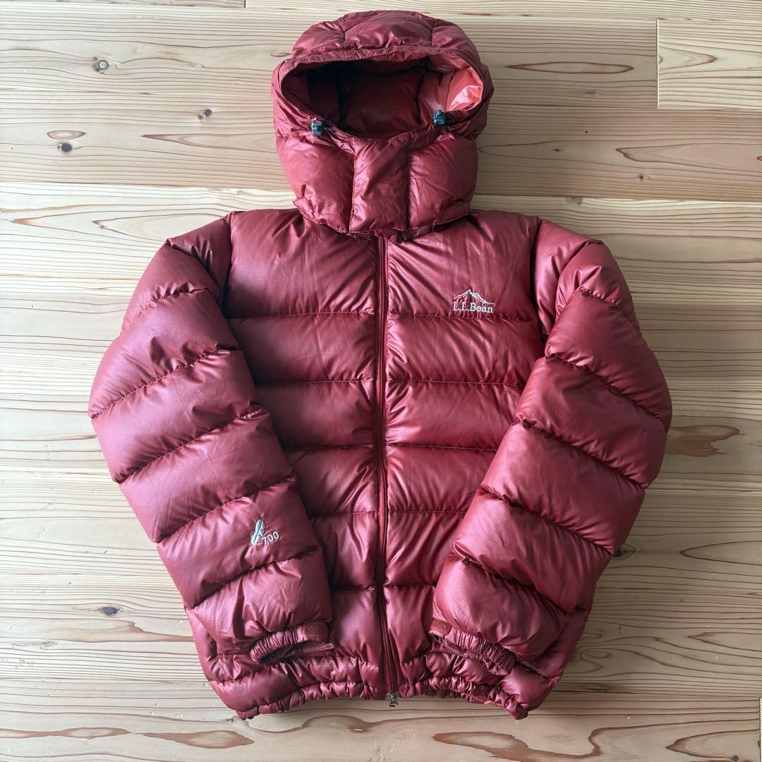 エルエルビーン ダウンジャケット 肉厚 フード脱着 ドローコード