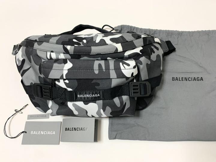 新品《 BALENCIAGA 》ARMY ラージ ベルトバッグ カモフラージュ