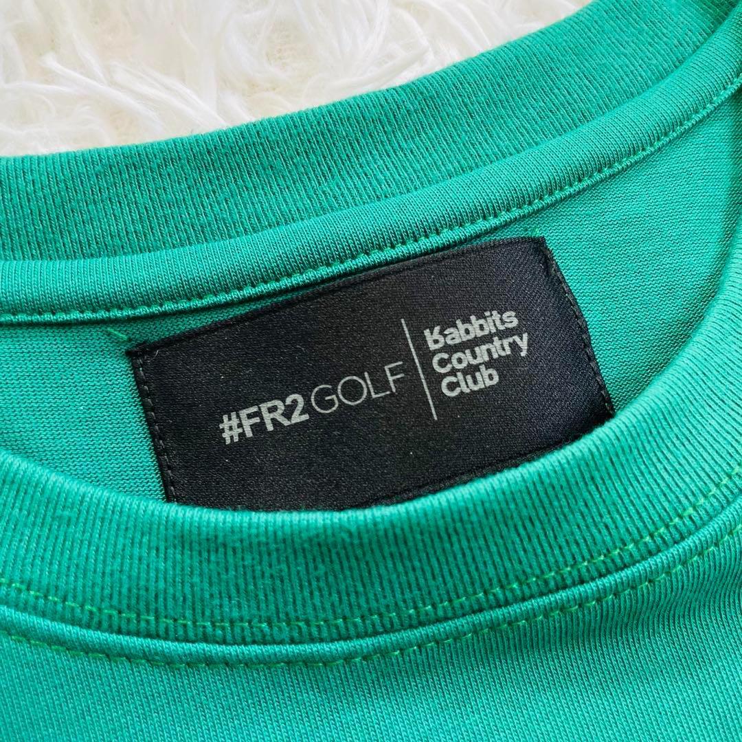 FR2 GOLF エフアールツー ゴルフ Tシャツ グリーン XL ロゴ刺繍