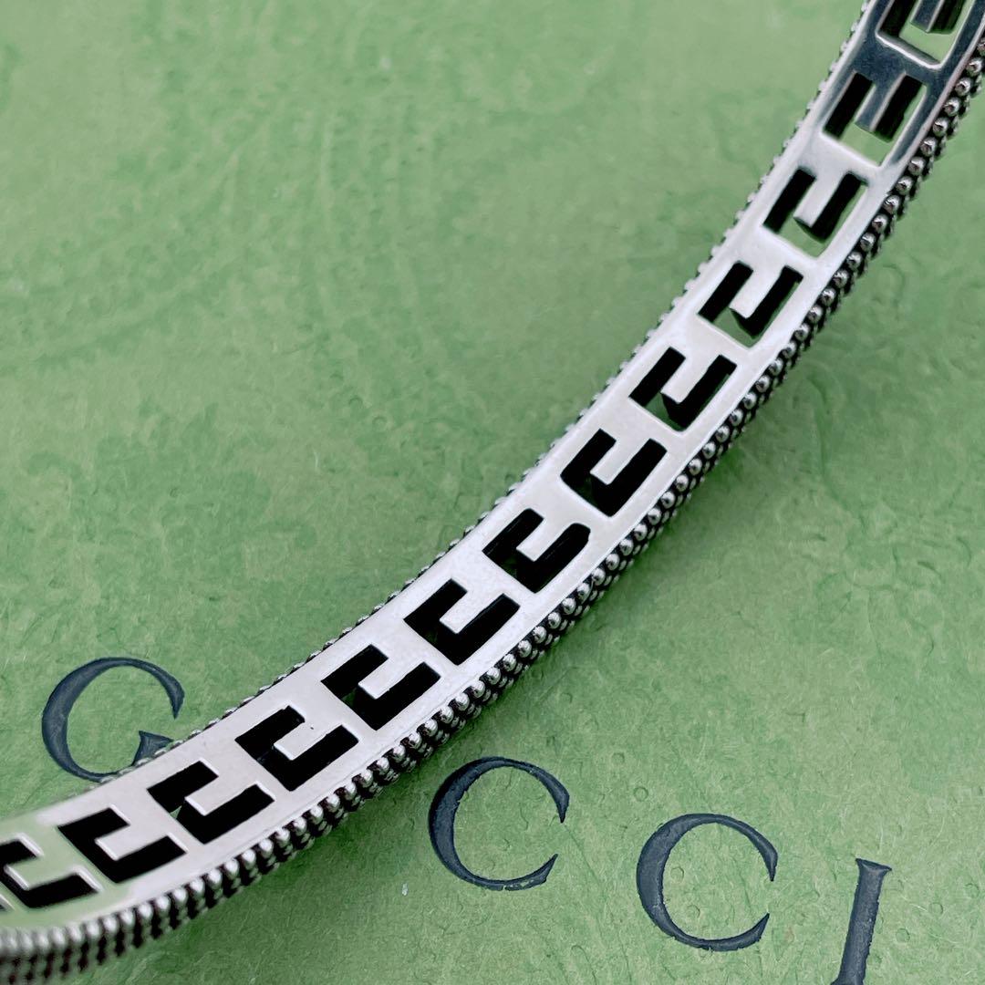GUCCI バングル　インターロッキング　アラベスク　スクエアG ブレスレット