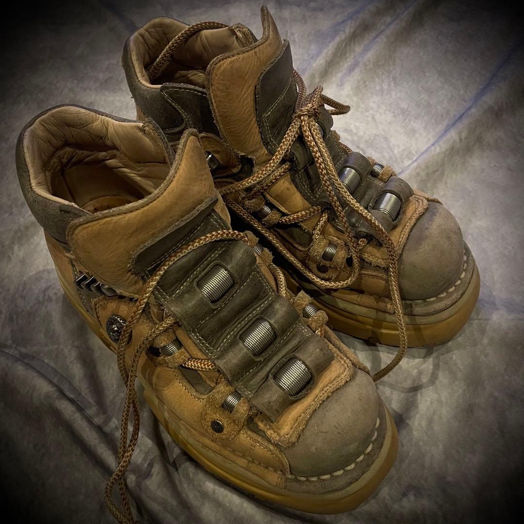 NEW ROCK メタルブーツ 厚底 レザー ゴシック パンク モード NEW ROCK メタルブーツ 厚底 レザー ゴシック パンク モード