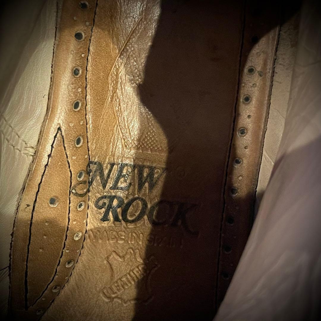 NEW ROCK メタルブーツ 厚底 レザー ゴシック パンク モード NEW ROCK メタルブーツ 厚底 レザー ゴシック パンク モード