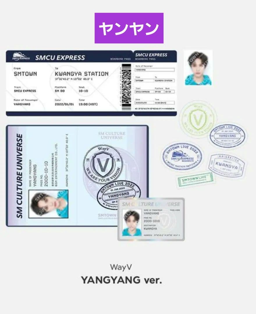 ギフ_包装 ヤンヤン SMCU パスポート ID トレカ WAYV NCT hirota.com.br