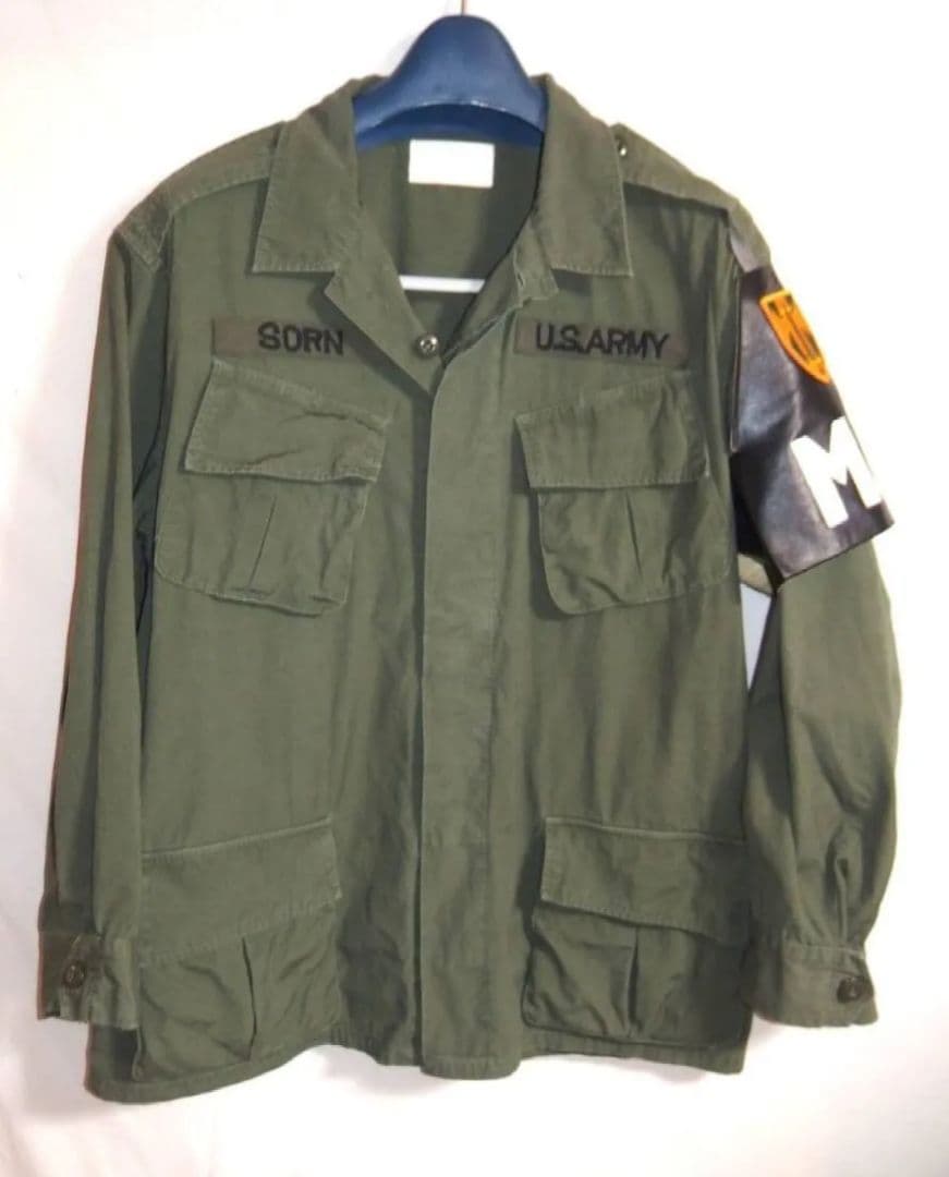 アメリカ軍 ジャングルファティーグ 米軍 ベトナム戦争 第18憲兵旅団傷や汚れあり