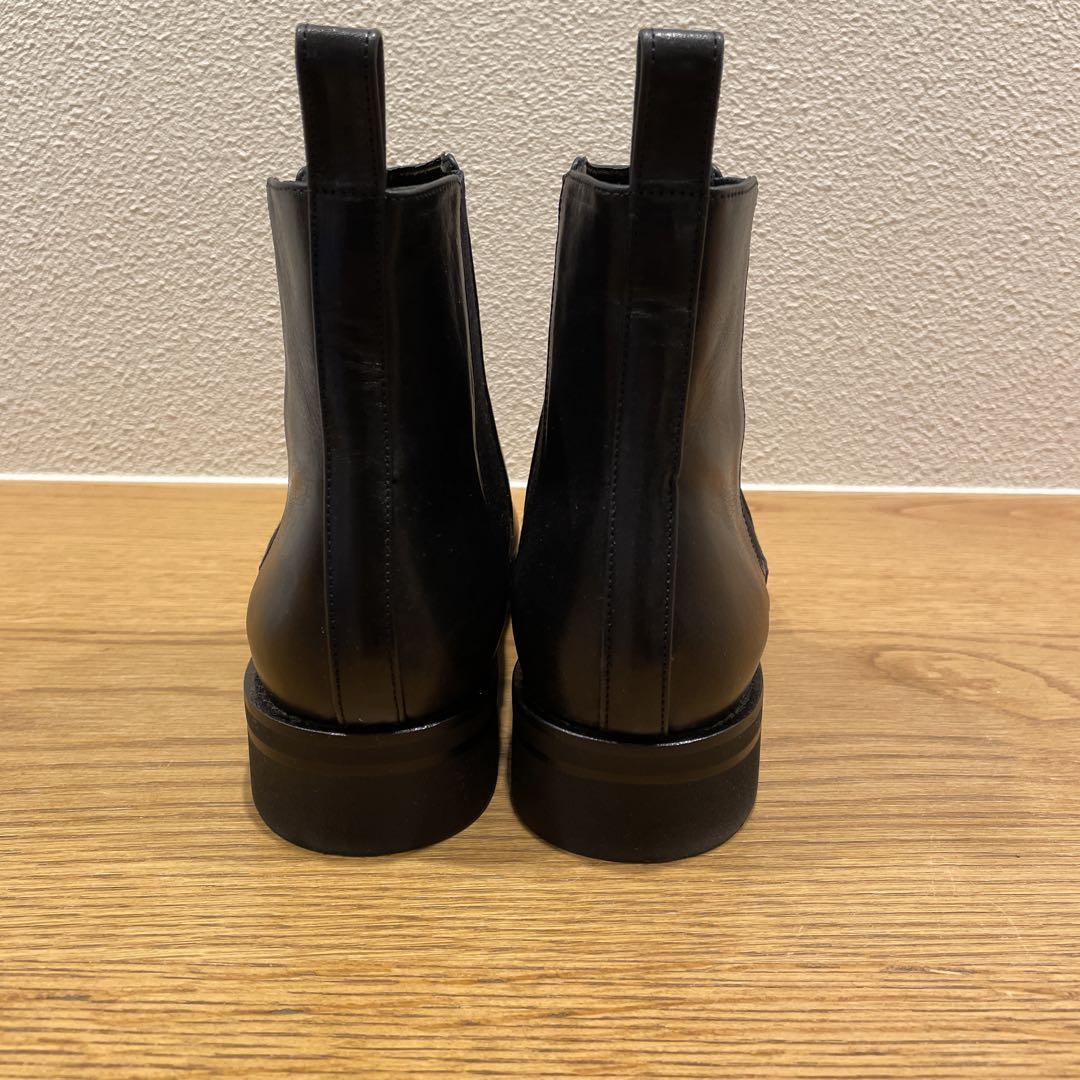 ユナイテッドアローズ
黒 レザー サイドゴアブーツ ヒール約3cm