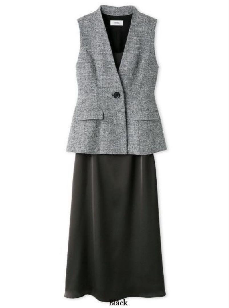 【完売品】snidel ウエストシェイプジレ＆サテンワンピース