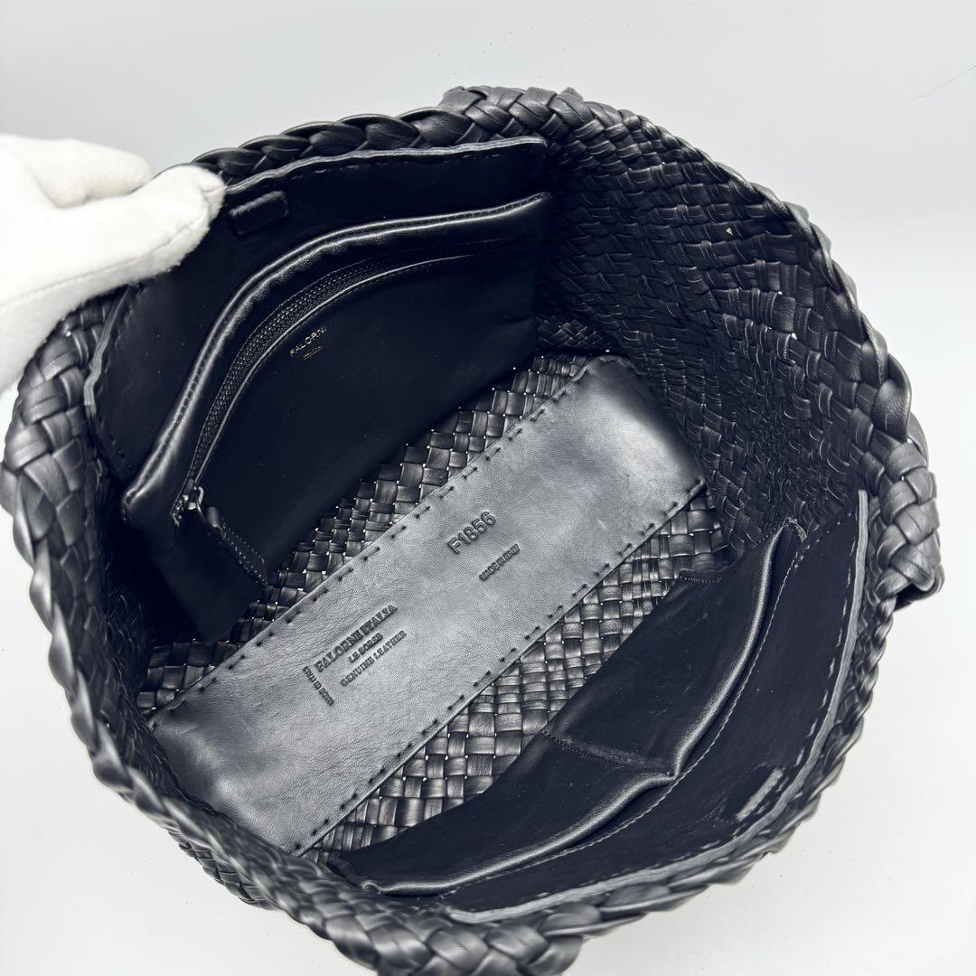 【超美品✨】FALORNI 編み込みトートバッグ 黒 本革 A4可能 超美品✨】FALORNI 編み込みトートバッグ 黒 本革 A4可能 - メルカリ
