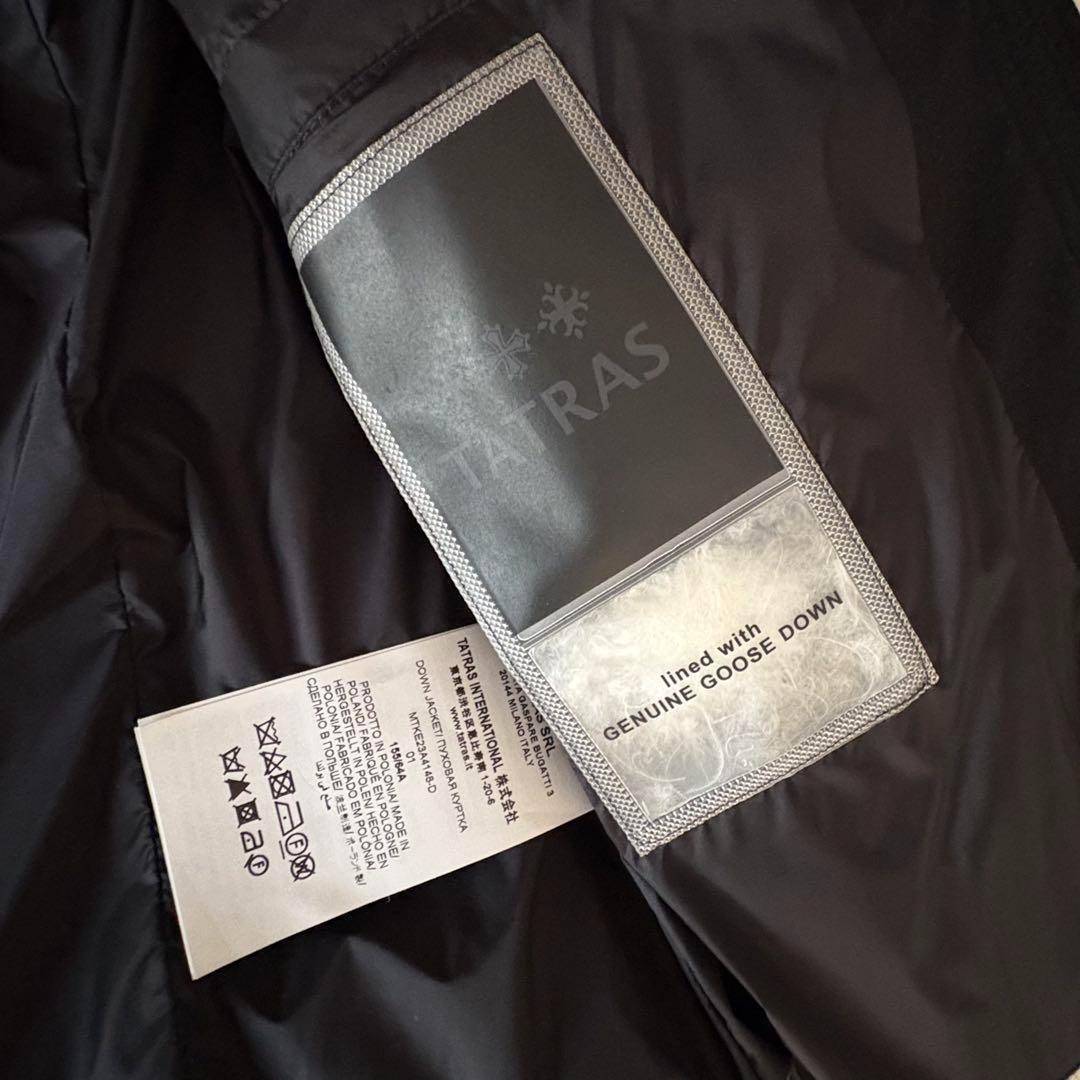 美品 23Wタトラス ダウンジャケット AGORDO アゴルド 01 S 黒