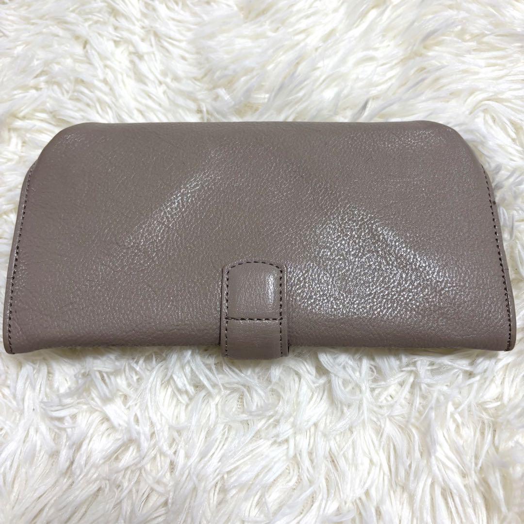 ヒロコハヤシ HIROKO HAYASHI フランジャ 長財布 ベージュ