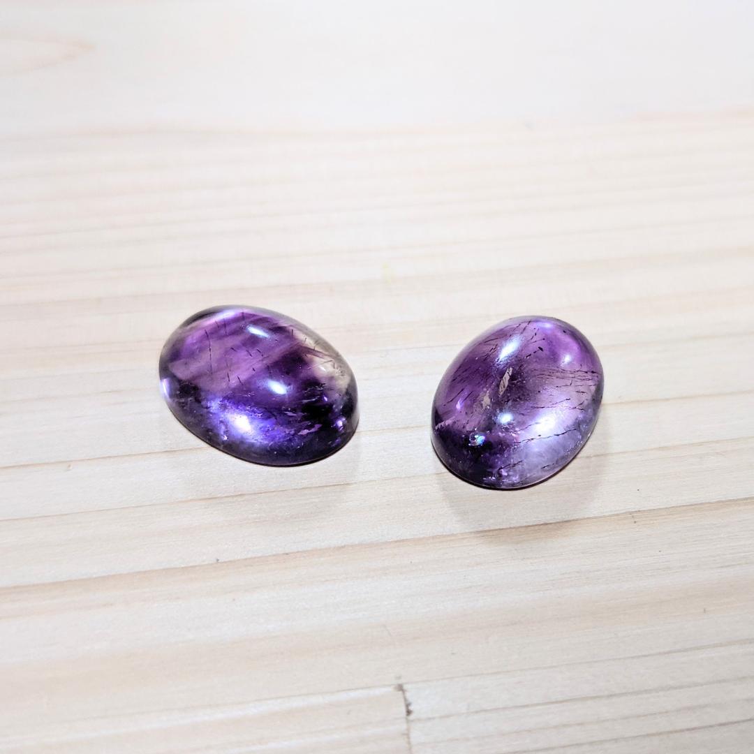 アメジストエレスチャル　ハーフドーム　楕円