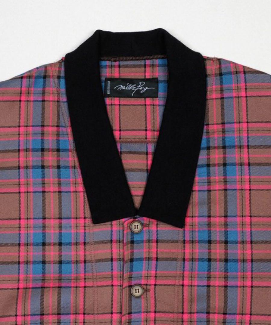 MILKBOY TEDDY CHECK カーディガン