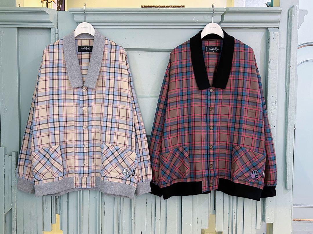 MILKBOY TEDDY CHECK カーディガン