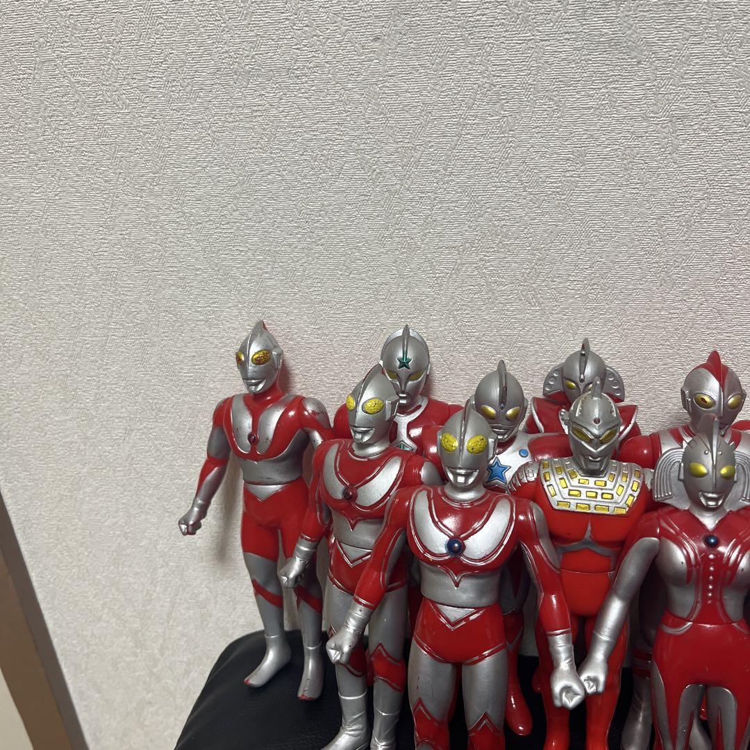 80-90年代 バンダイ 全て日本製 昭和平成ウルトラマン ソフビ18体セット