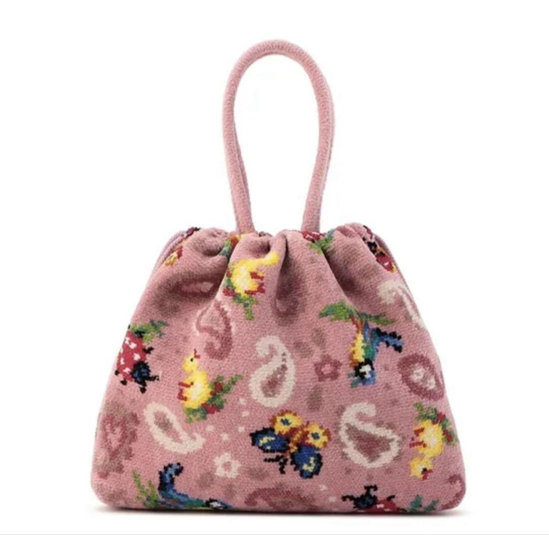 完売♡ ハイジペイズリー　手付き巾着