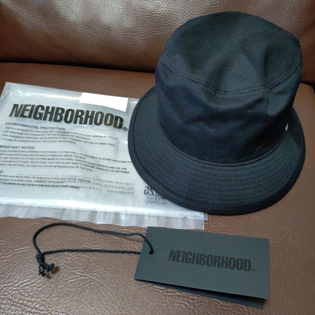NEIGHBORHOOD ブラック バケットハット L NEIGHBORHOOD ブラック バケットハット L コットン - メルカリ