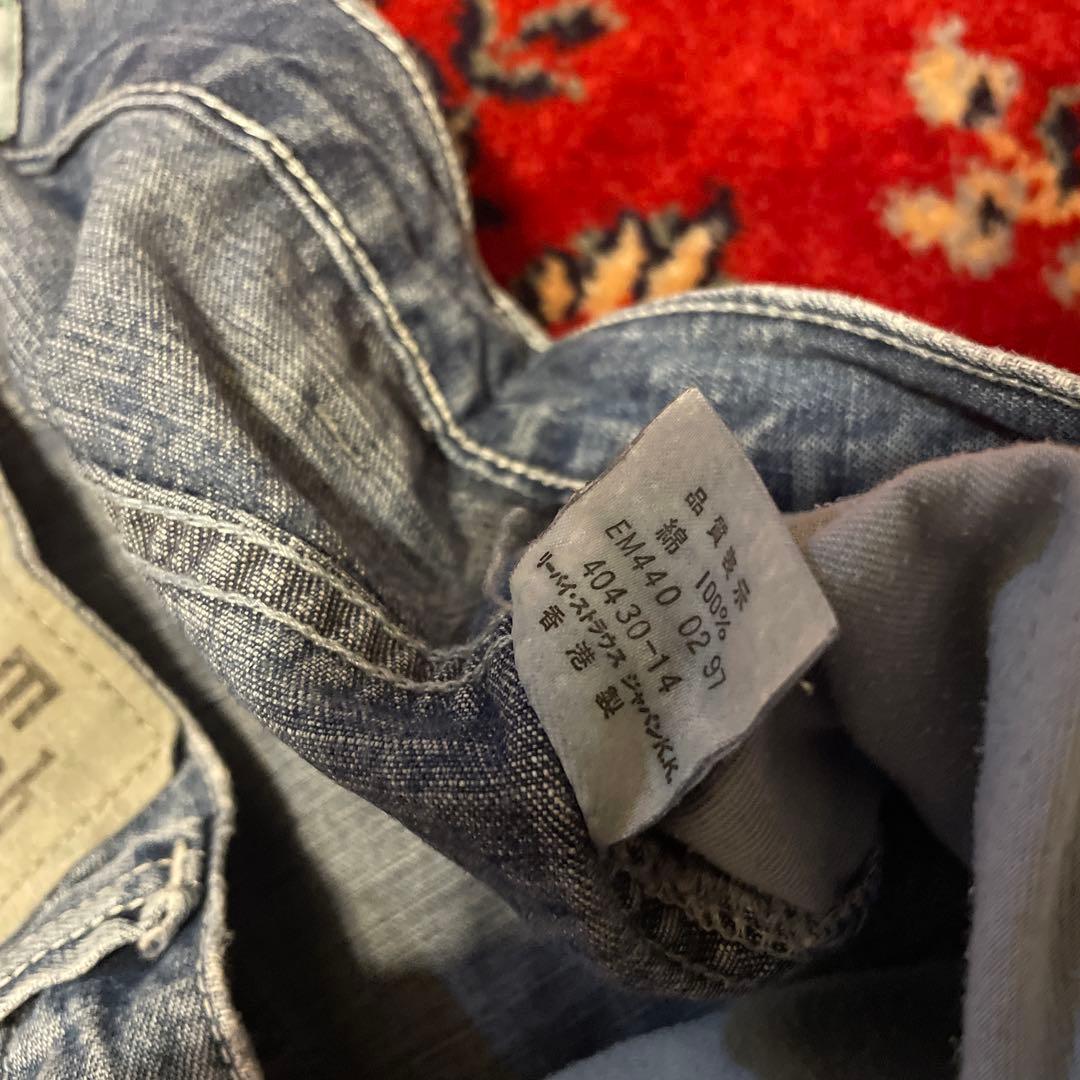 90s levis SILVER TAB バギー　デニムショーツ