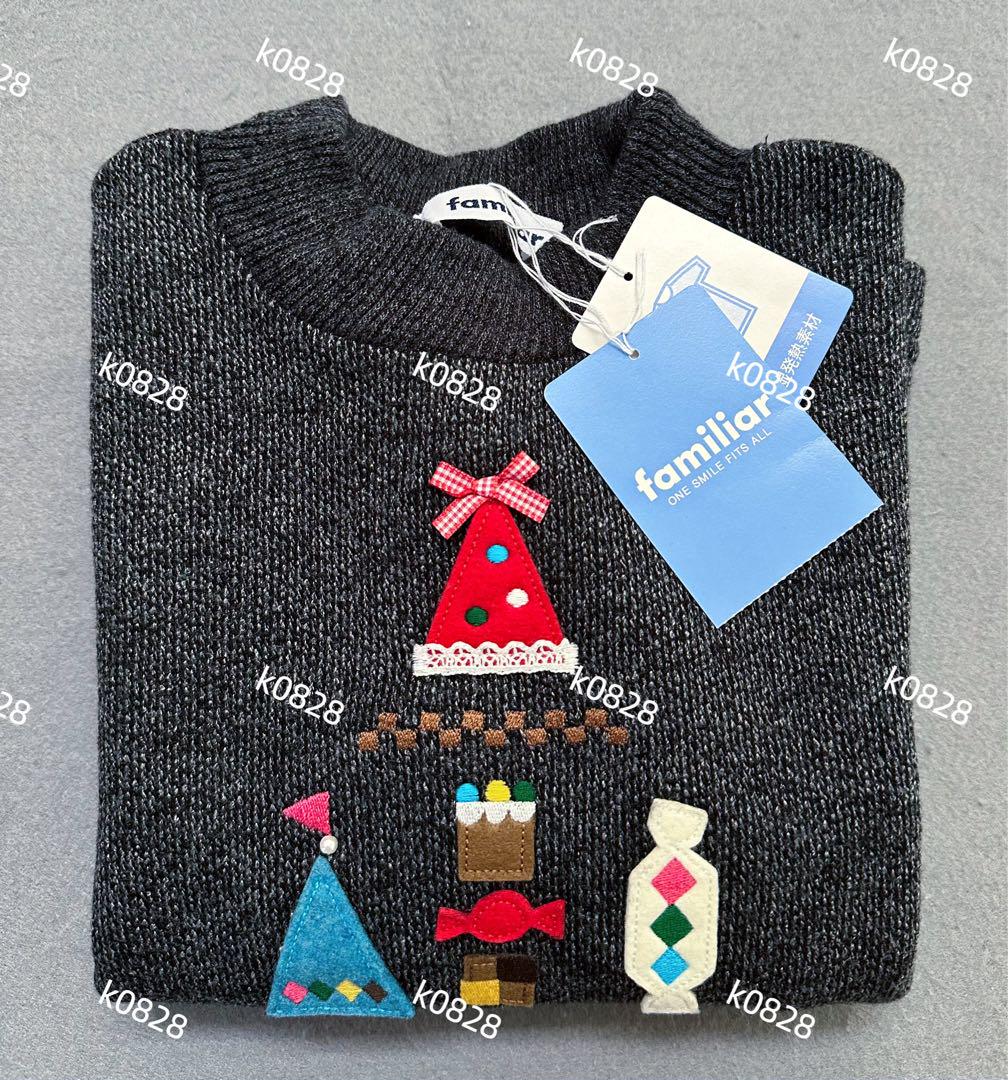 ネット限定お買い得商品 - ショップチャンネル ファミリア 110cm クリスマストップス、吸湿発熱素材 トップス