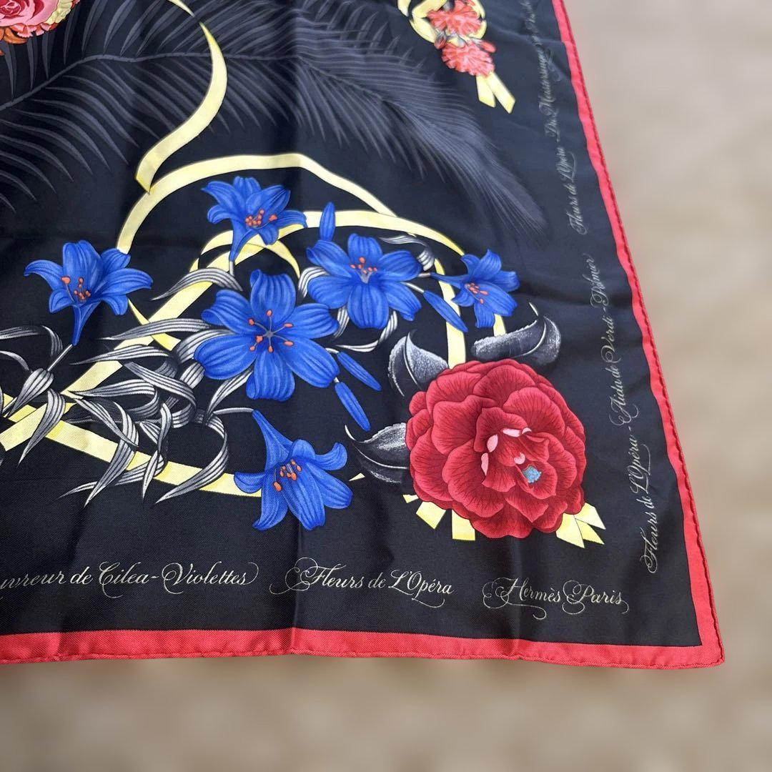 エルメス 花柄シルク風スカーフ 『美品】 - メルカリ