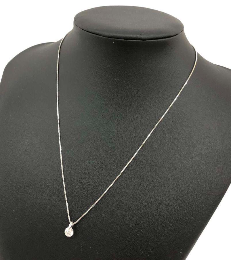 大粒天然ダイヤモンドネックレス 1.012ct/H/I1/F 鑑定書付