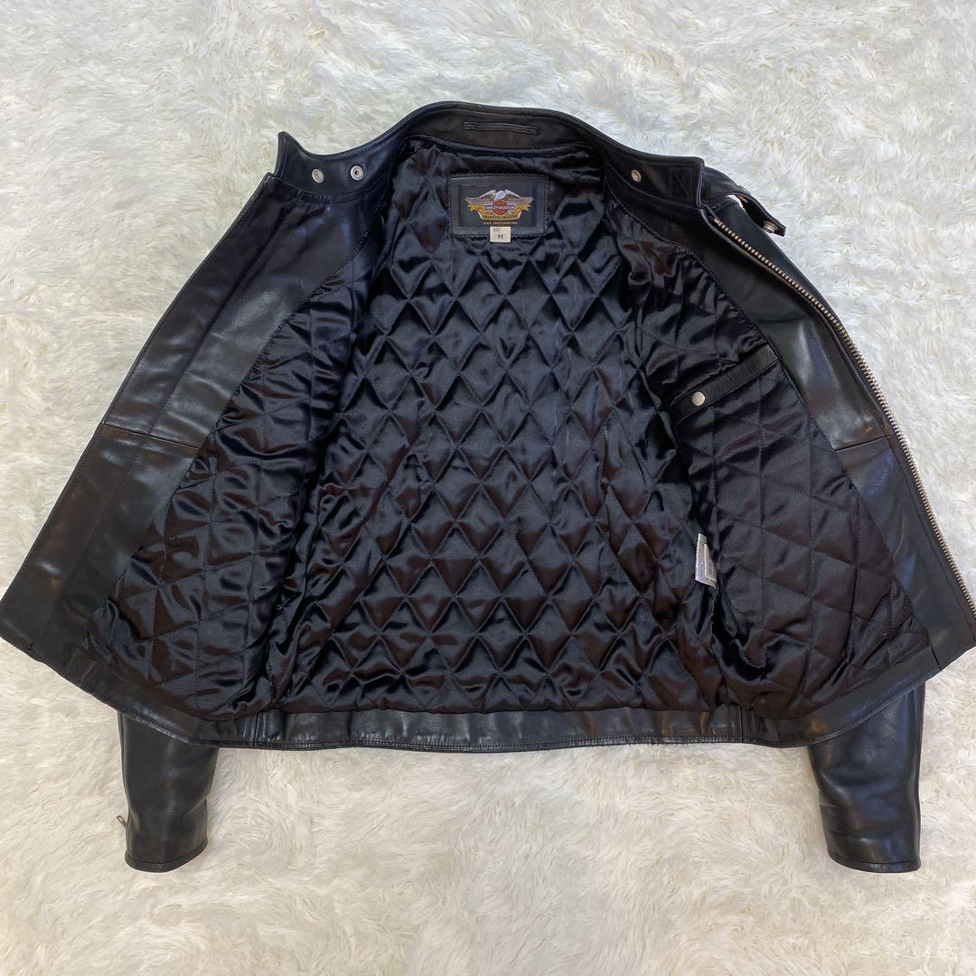 希少✨ HARLEY DAVIDSON シングルライダース レザージャケット M