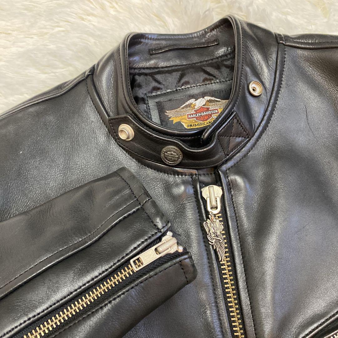 希少✨ HARLEY DAVIDSON シングルライダース レザージャケット M