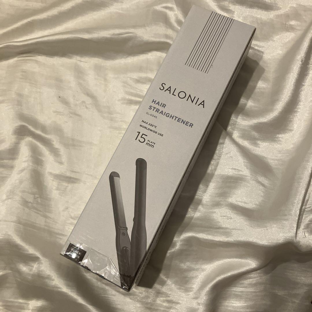 【未使用品】SALONIA ストレートヘアアイロン 15MM