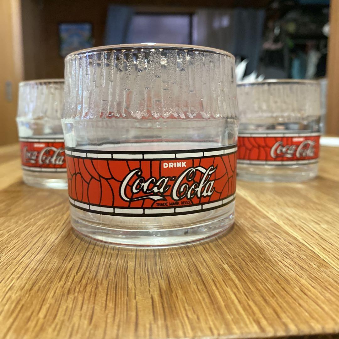 昭和レトロ コカコーラ特製グラス コカ・コーラ - レア 昭和レトロ コカコーラ ワールドグラス