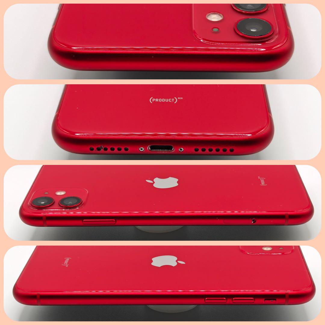 美品】iPhone11 128GB SIMフリー レッド
