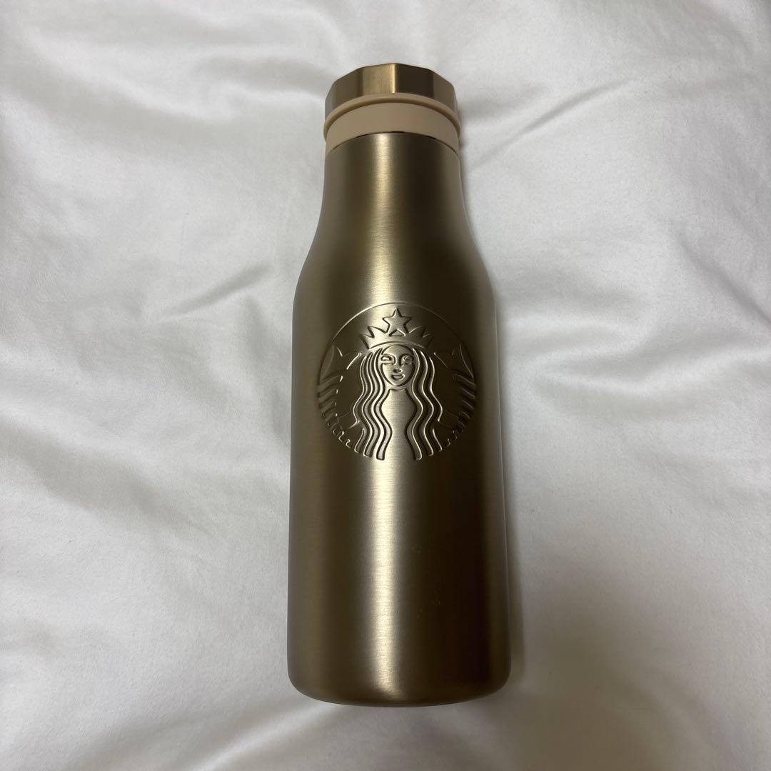 Starbucks スターバックス ステンレスロゴボトル ゴールド 473ml