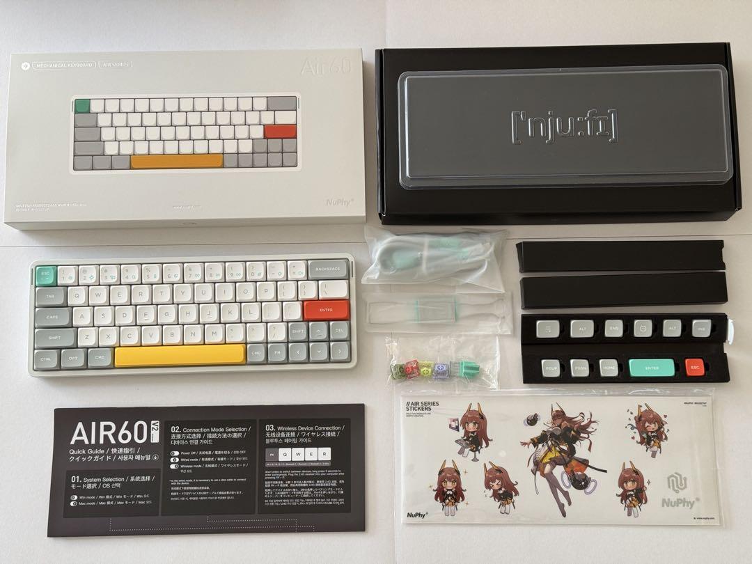 ☆試打のみ・新品同様☆NuPhy Air60 V2 ホワイト Cowberry PC ☆試打のみ・新品同様☆NuPhy Air60 V2 ホワイト Cowberry PC