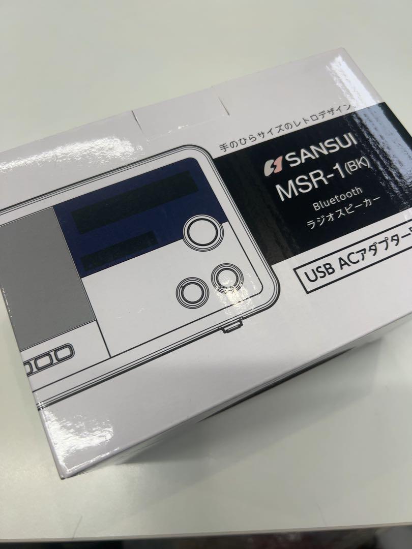 Bluetooth ラジオスピーカー MSR-1 BK サンスイ Bluetooth ラジオスピーカー MSR-1 BK サンスイ