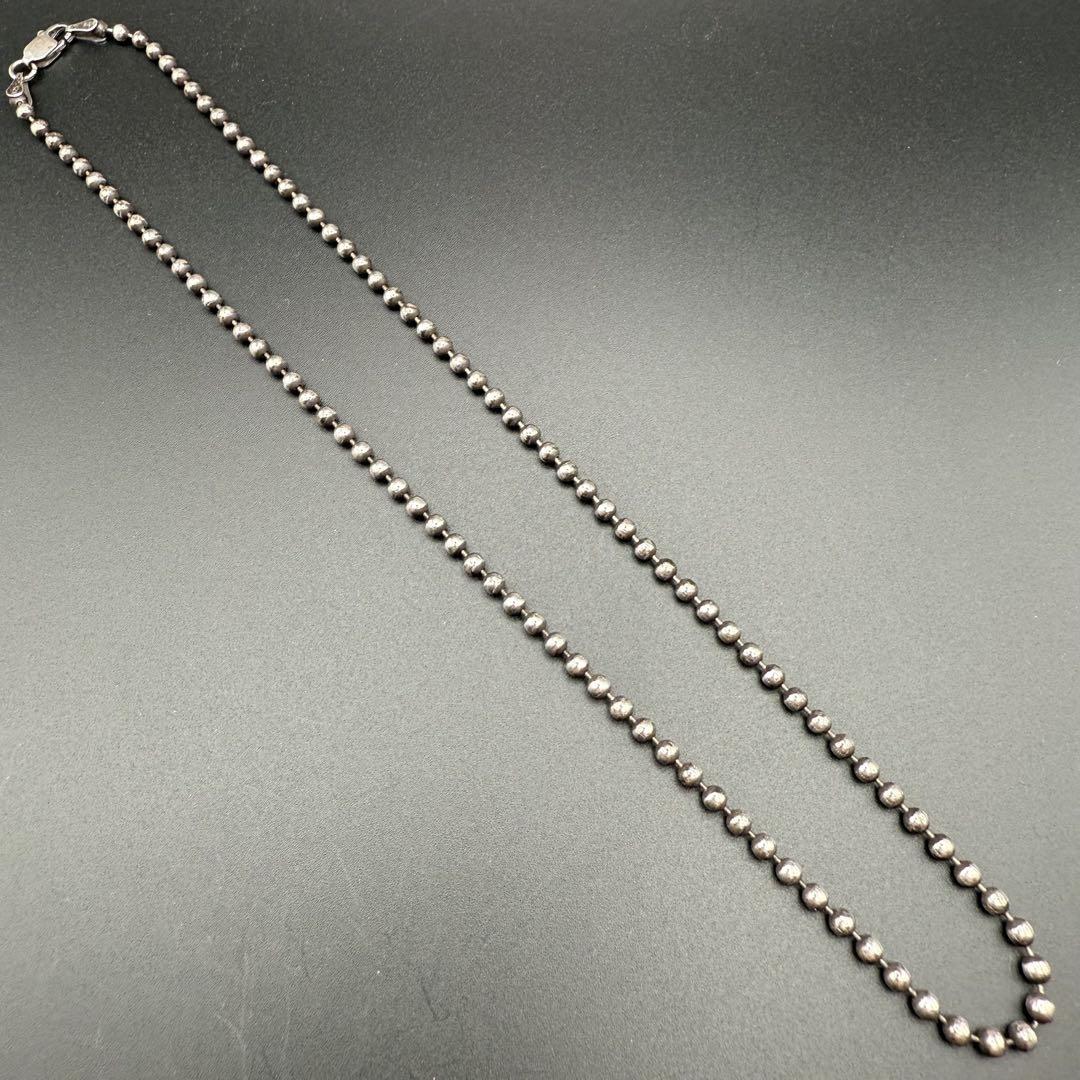 ●【美品】SILVER925 ボールチェーン 3.0mm幅 45cm