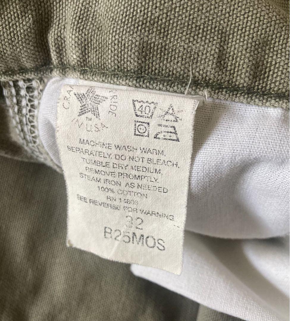 carhartt ダックショーツ W32 モスグリーン USA製 星タグ