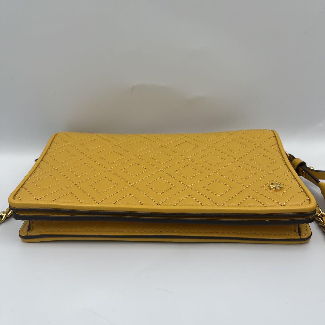 【未使用品】トリーバーチ ショルダーウォレット 2way キルティング イエロー