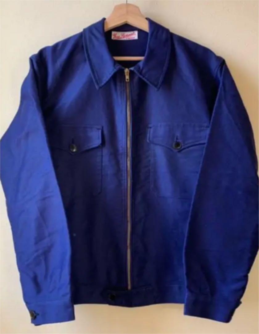 ブルー系,M注目の福袋! 【DEAD STOCK】〜50's フレンチモールスキン サイクリストジャケット ブルゾン メンズブルー系M¥11,934-lovenlabels.com ブルー系,M注目の福袋! 【DEAD STOCK】〜50's フレンチモールスキン サイクリストジャケット ブルゾン メンズブルー系M¥11,934-lovenlabels.com