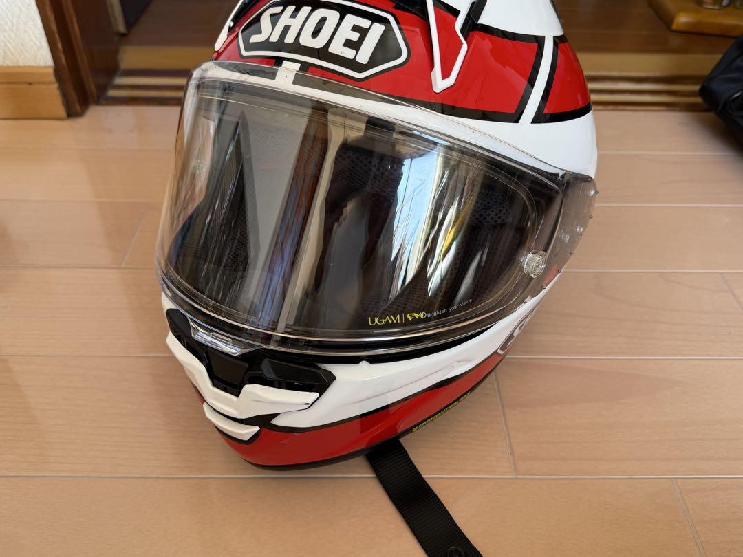 SHOEI フルフェイスヘルメット 赤・白
