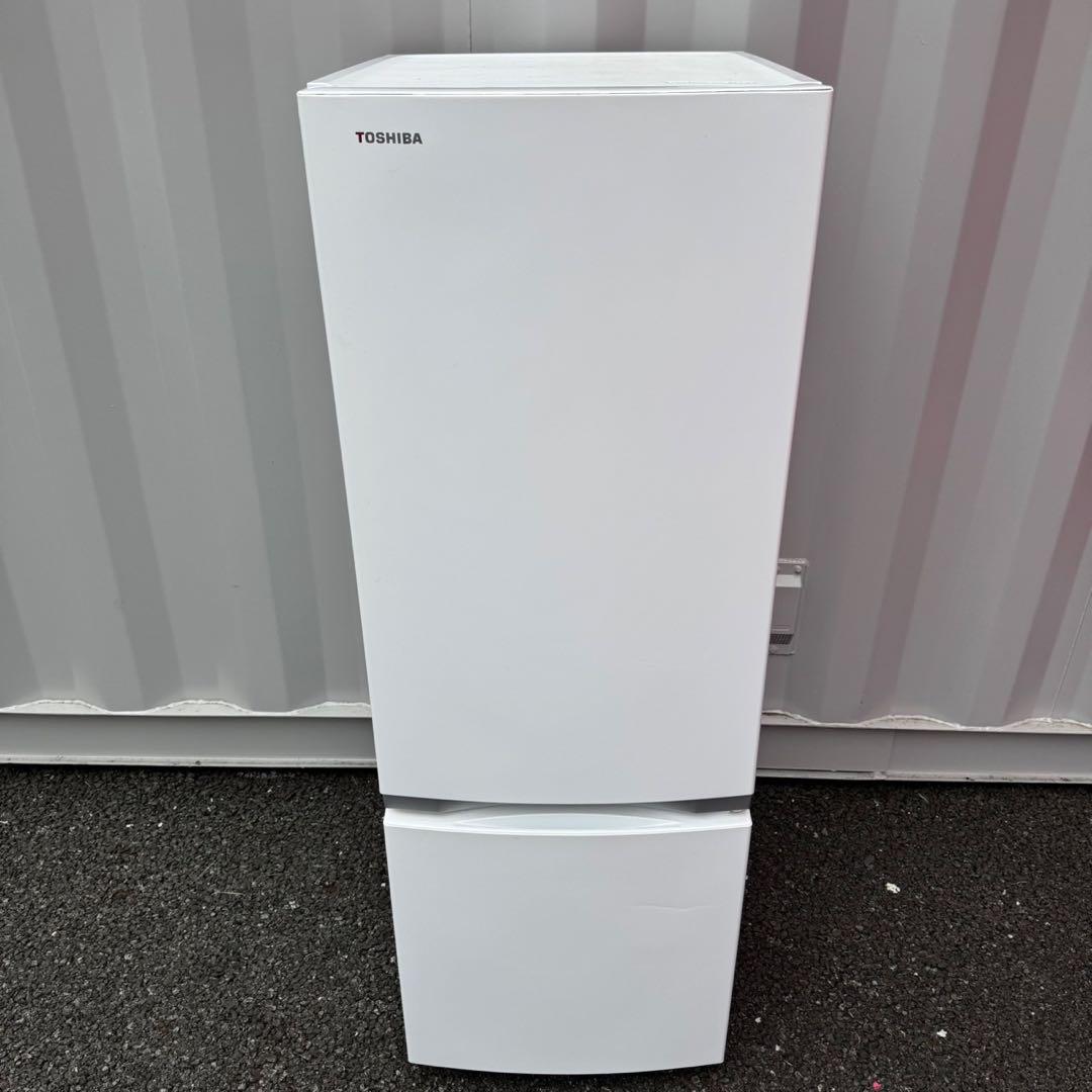 C7608☆2023年製美品☆東芝 冷蔵庫 ホワイト 自動霜取り