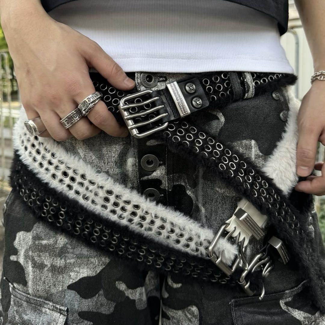 Thoughtwefriends Furry Eyelet Belt