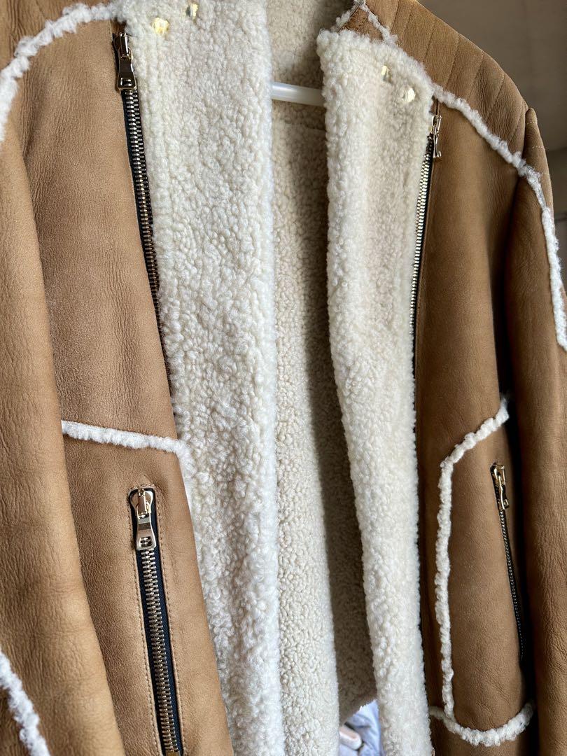 Balmain バルマン ムートン レザー ジャケット ブルゾン