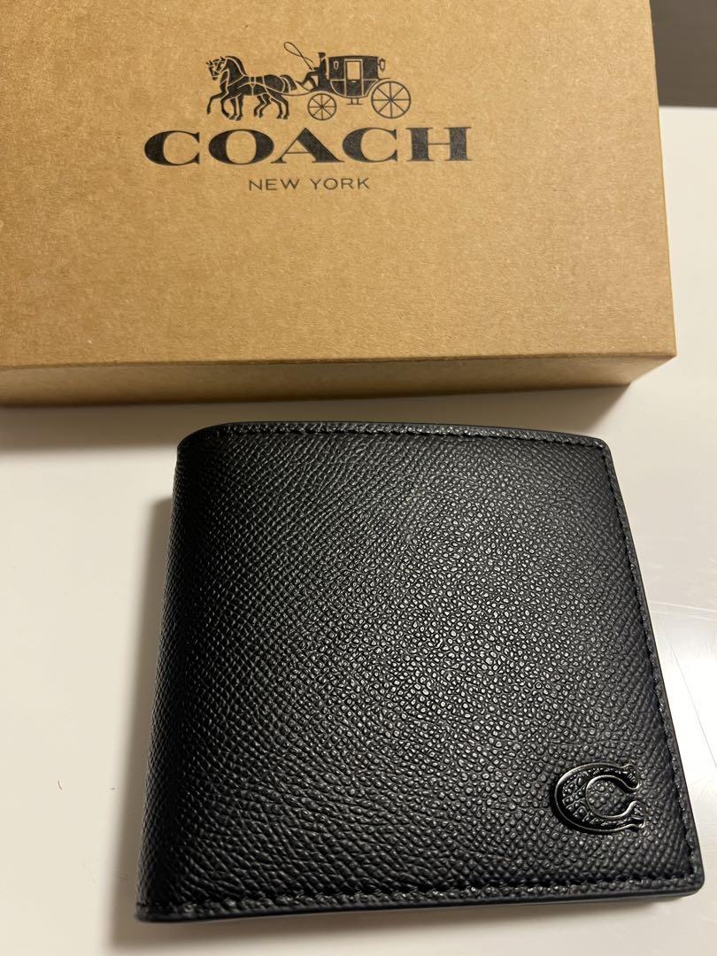 coachメンズ折財布　ブラック　正規品　新品　プレゼント