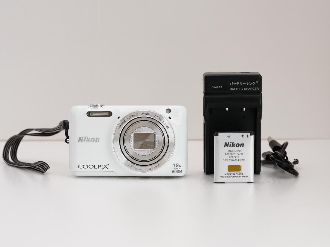 Nikon ニコン COOLPIX S6600 ホワイト デジタルカメラ 動作品