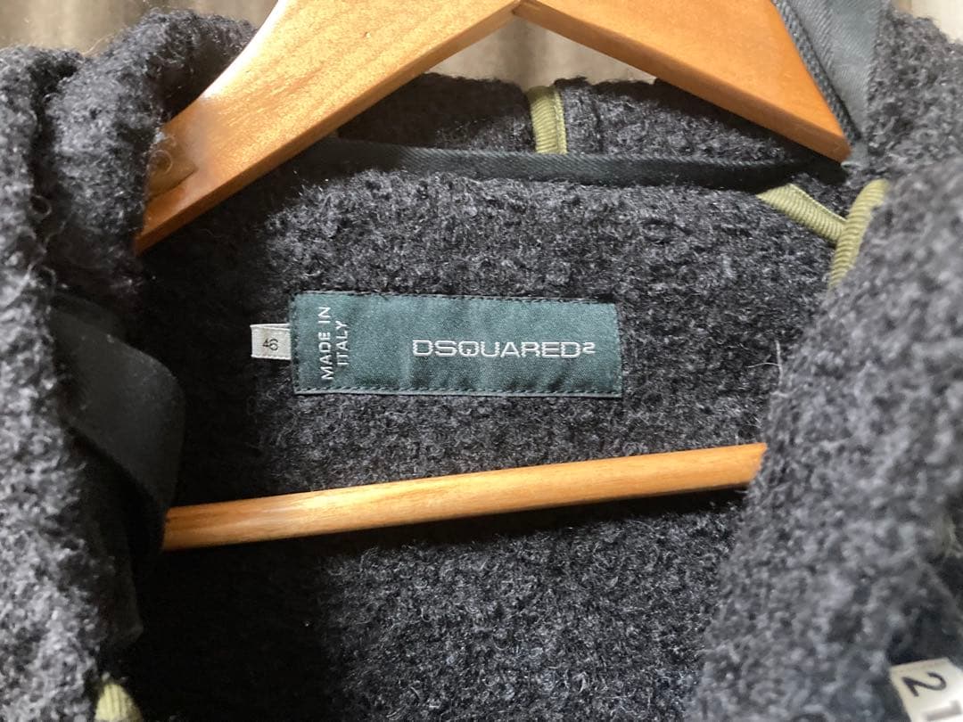 DSQUARED2 ダッフルコート 46 ダークグレー