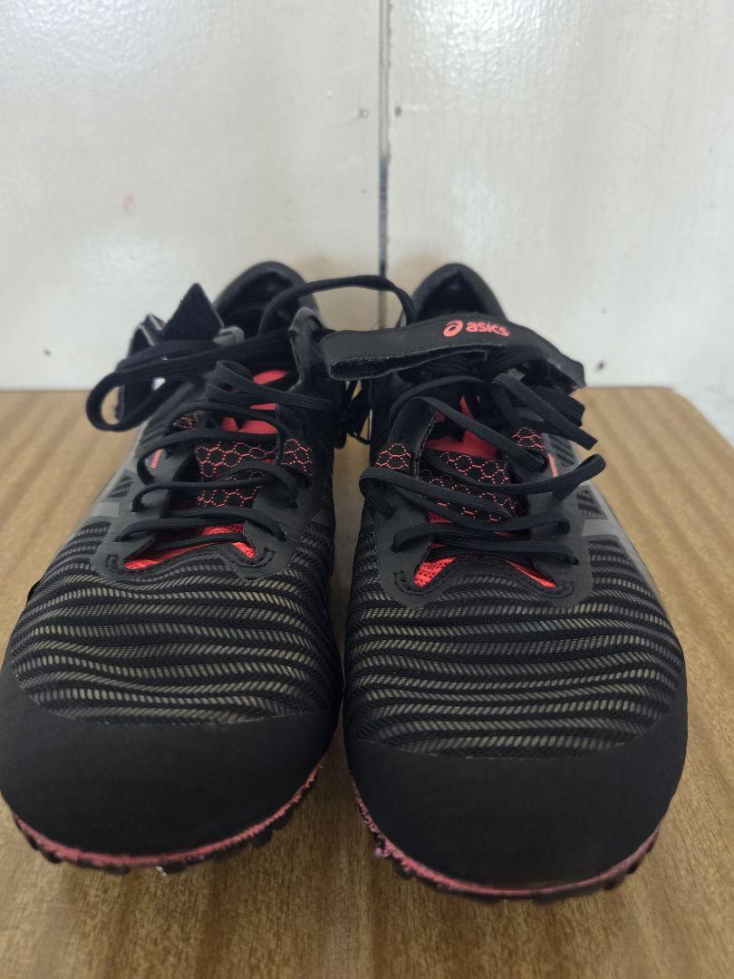 ASICS スパイクシューズ ブラック/レッド ASICS 【サイズ交換送料無料】ブラック×レッド アシックス 野球