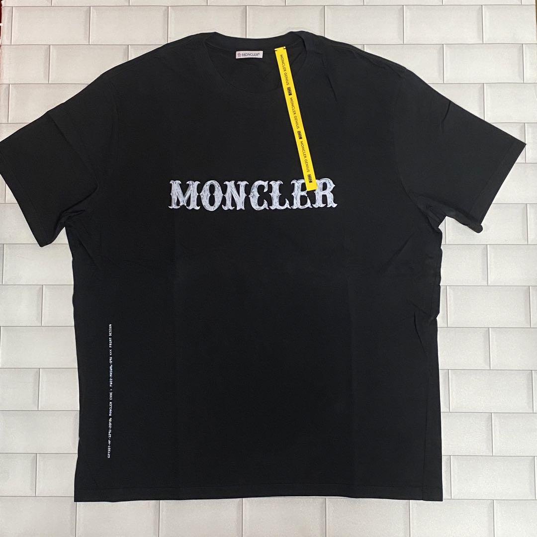 MONCLER FRAGMENT ロゴ プリント TEE ブラック - メルカリ
