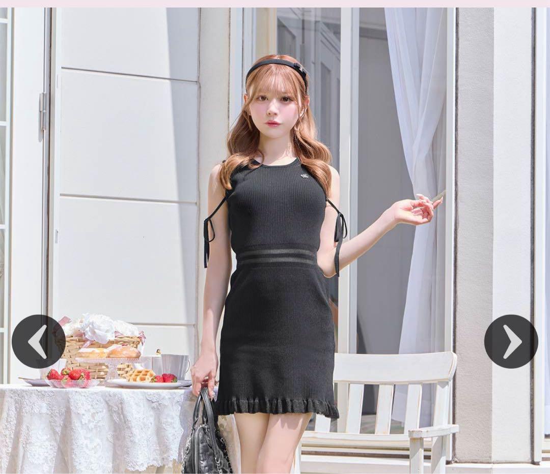 michellMacaron シースルーニットミニワンピース michell macaron シースルーニットミニワンピース - メルカリ